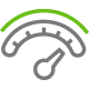full dial icon green